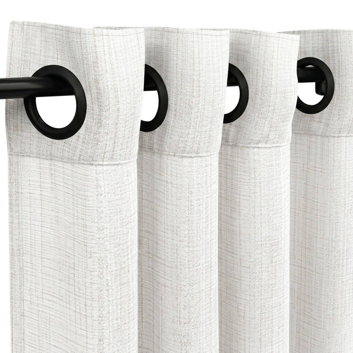 Biscoff Gridline Crossweave Curtain - view 4