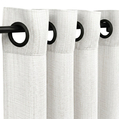 Biscoff Gridline Crossweave Curtain - alternate view