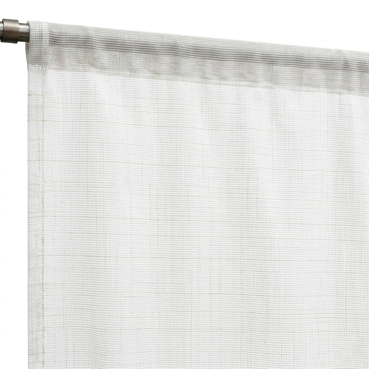 Biscoff Gridline Crossweave Curtain - view 6