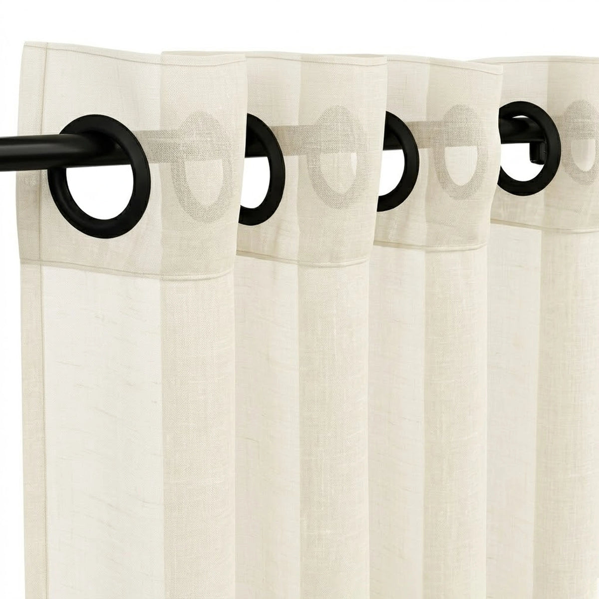 Custom Biscuit Classic Sheer Curtain - view 4