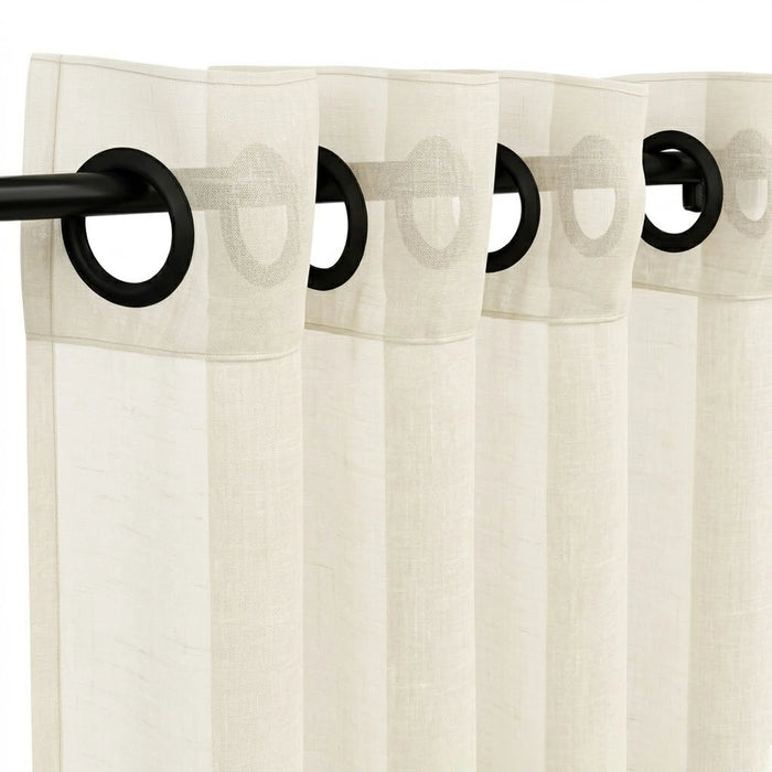 Custom Biscuit Classic Sheer Curtain