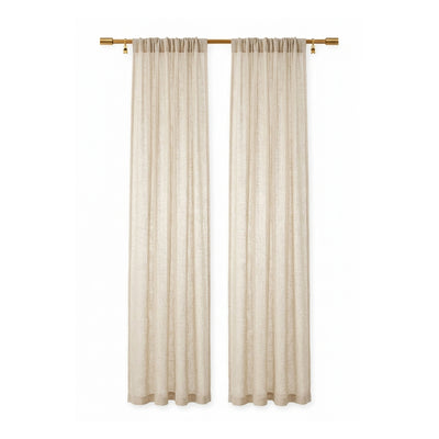 Custom Biscuit Greenscape Sheer Curtain - Secondary image