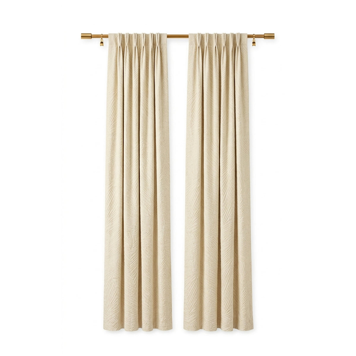 Bisque Abstraction Woven Curtain - view 2