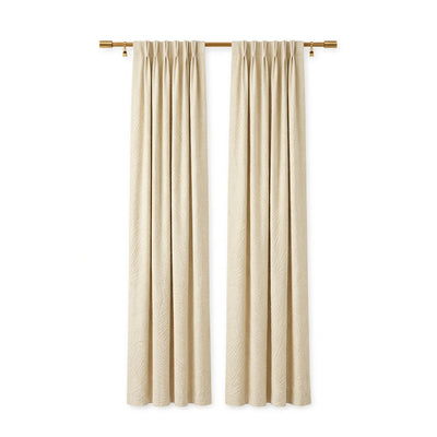 Bisque Abstraction Woven Curtain - Secondary image