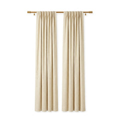 Bisque Abstraction Woven Curtain - alternate view