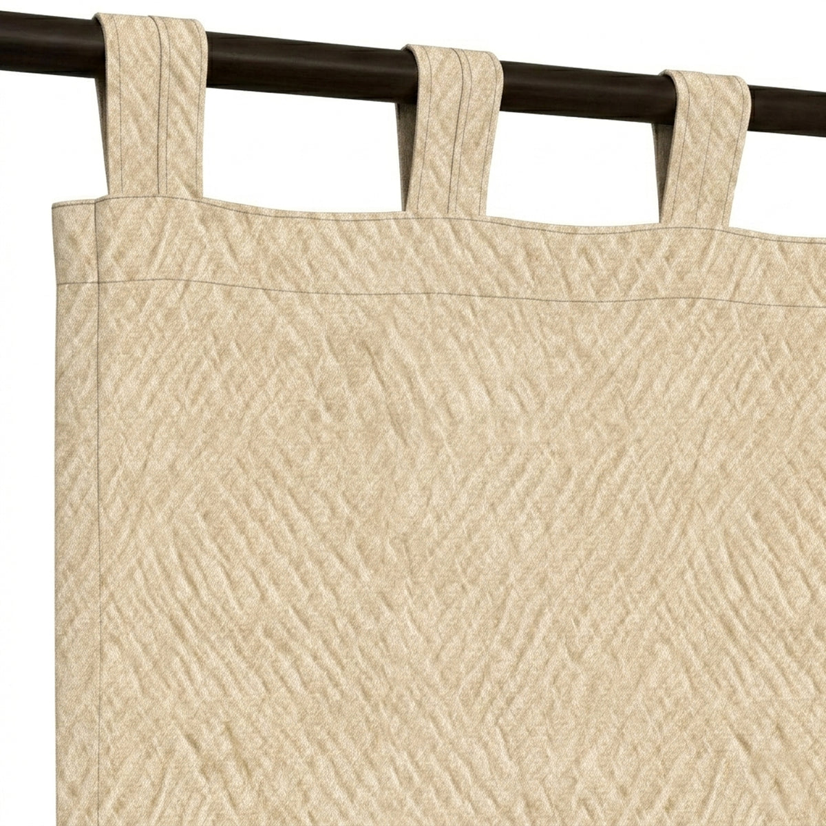 Bisque Rill Woven Curtain - view 5