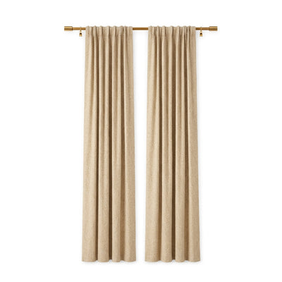 Bisque Rill Woven Curtain - Secondary image