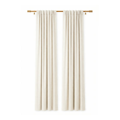 Custom Bone White Matte Sheer Curtain - Secondary image