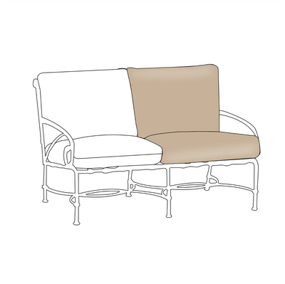 Brown Jordan Florentine Sofa Replacement Cushions (1 Seat & 1 Back)