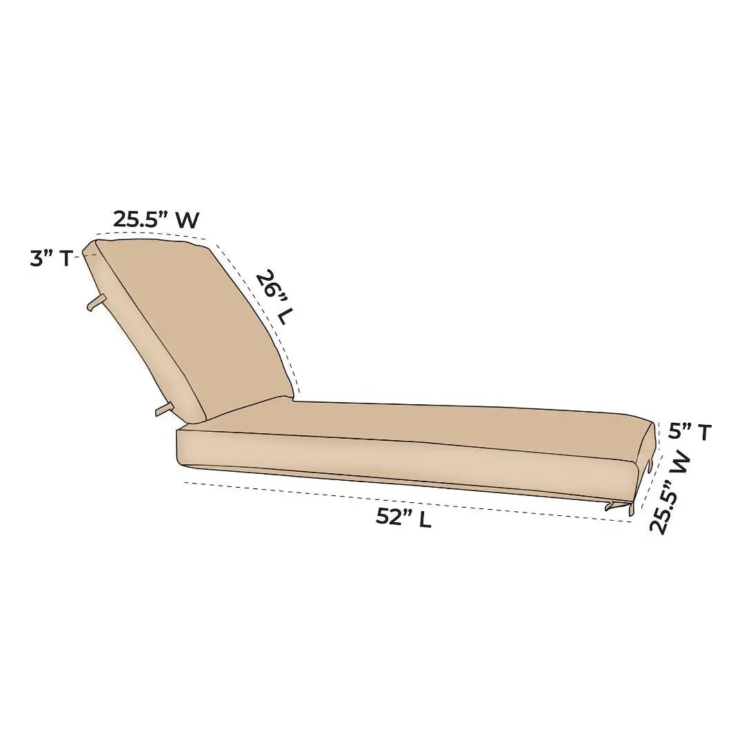 OW Lee Pacifica Replacement Chaise Cushions | ZIPCushions