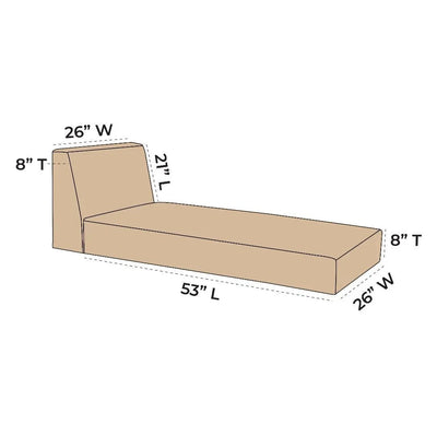 OW Lee Studio Replacement Sectional Chaise Cushions