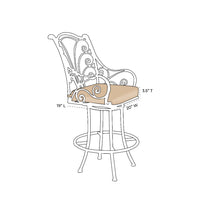 OW Lee Ashbury Swivel Bar Stool Replacement Cushions