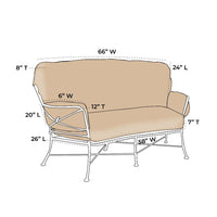 OW Lee Cambria Replacement Crescent Loveseat Cushions