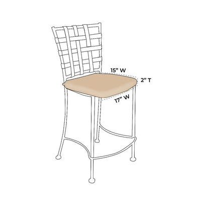 OW Lee Casa Counter Stool Replacement Cushions