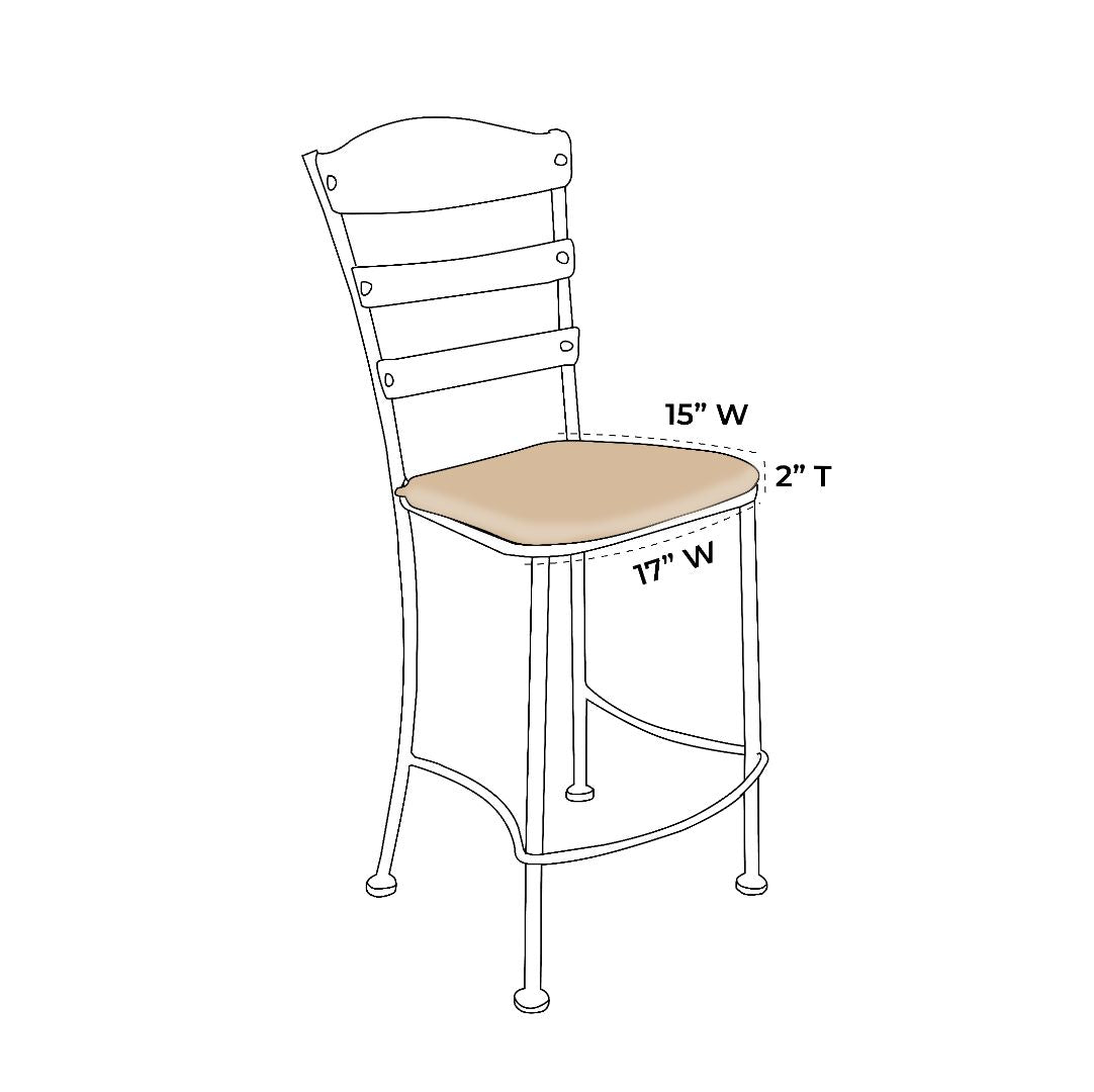 OW Lee Chalet Bar Stool Replacement Cushions