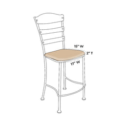 OW Lee Chalet Bar Stool Replacement Cushions