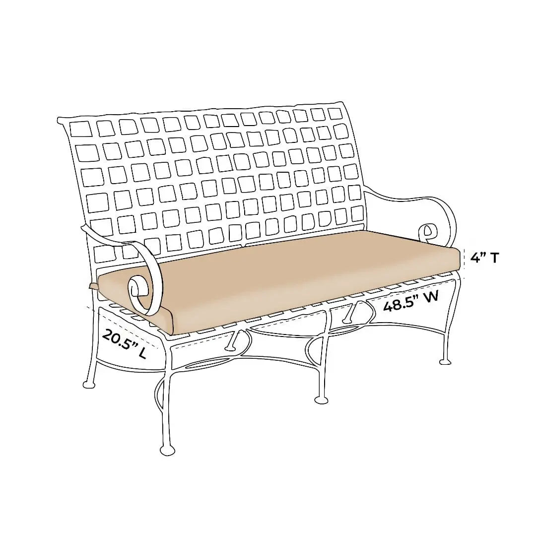 OW Lee Classico Bench Replacement Cushions |  ZIPCushions