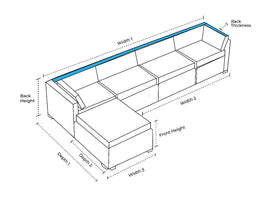 Sectional Sofa - L-Shape Covers