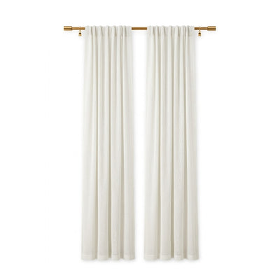 Cotton Beaded Crossweave Curtain - Secondary image