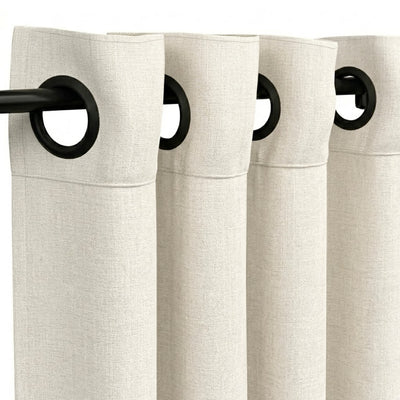 Cotton Beaded Crossweave Curtain - alternate view