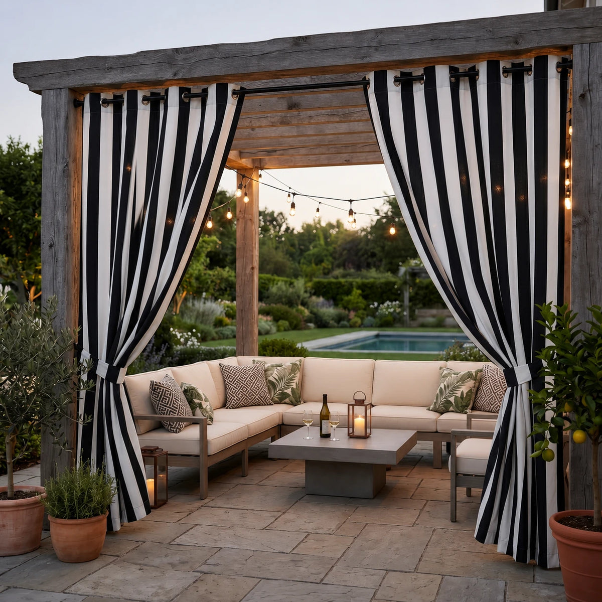 Custom Outdoor Curtains – Sunbrella Patio & Pergola Drapes