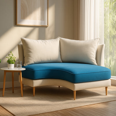 Curved Indoor Bench Cushions - alternate view