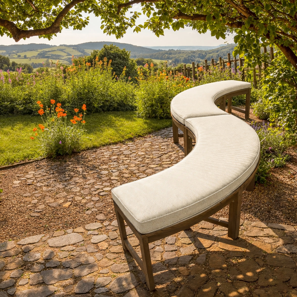 Custom Outdoor Back Curved Cushion - Image 3 | ZIPCushions - view 3