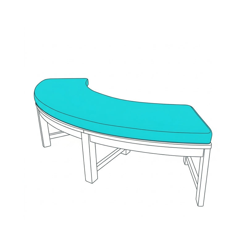 Custom Outdoor Back Curved Cushion