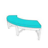 Custom Outdoor Back Curved Cushion