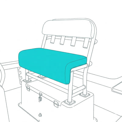 Custom Boat Leaning Post Cushions