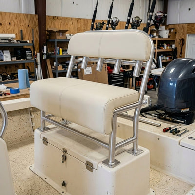 Custom Boat Leaning Post Cushions - alternate view