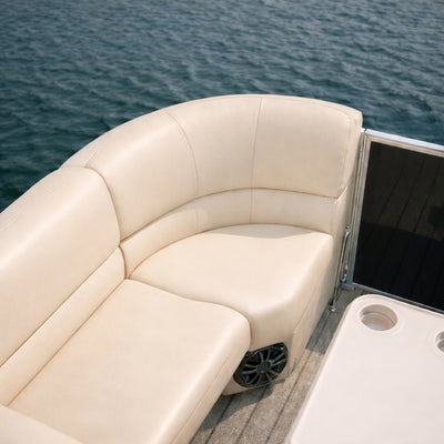 Custom Bow Radius Pontoon Seats - alternate view