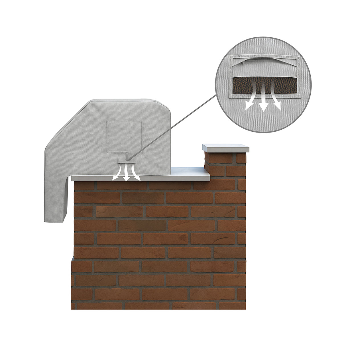 Custom Built-in Grill Cover