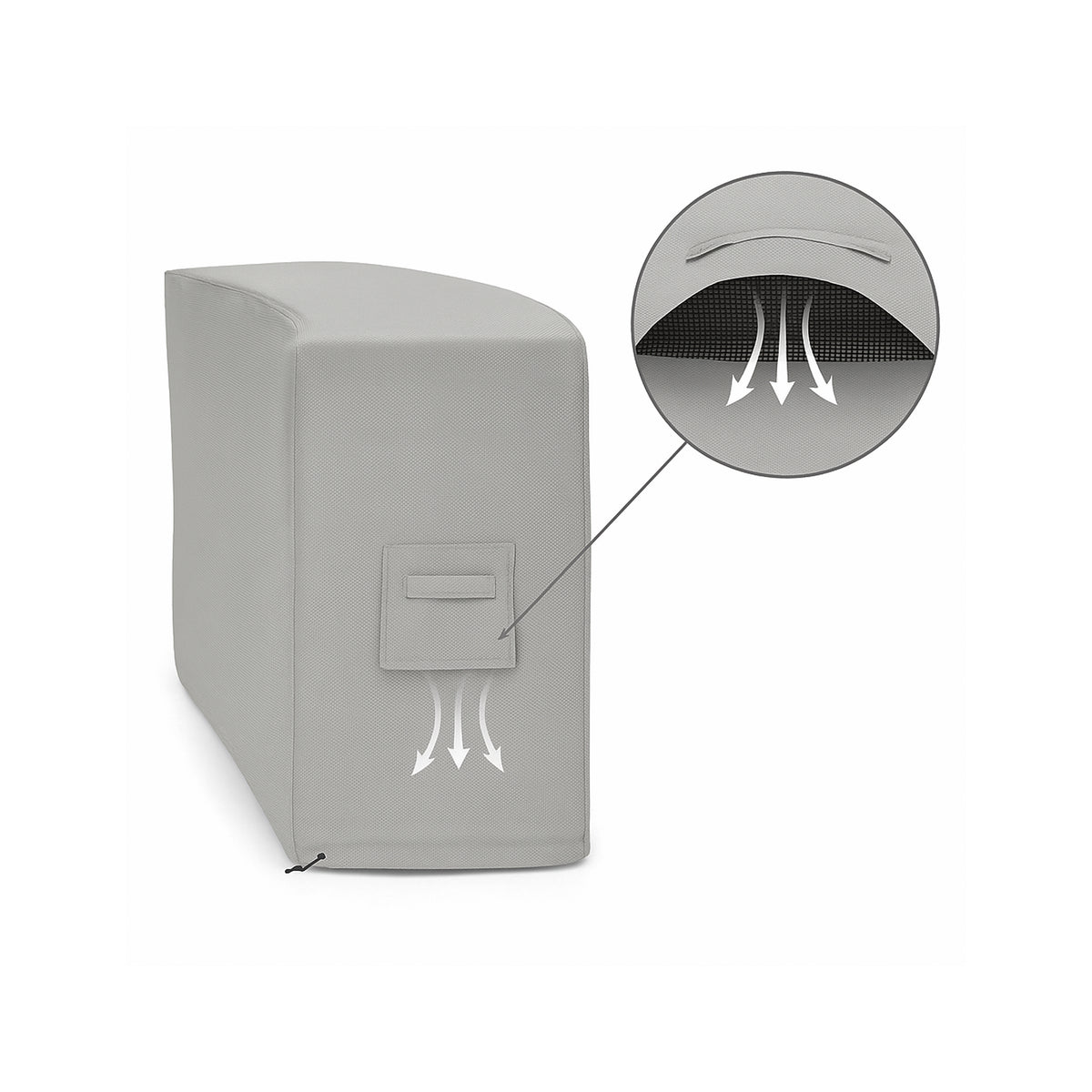 Custom Curved Bar Island Cover