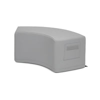 Custom Curved Ottoman Cover