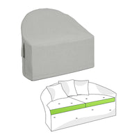 Custom Curved Outdoor Daybed Sofa Cover