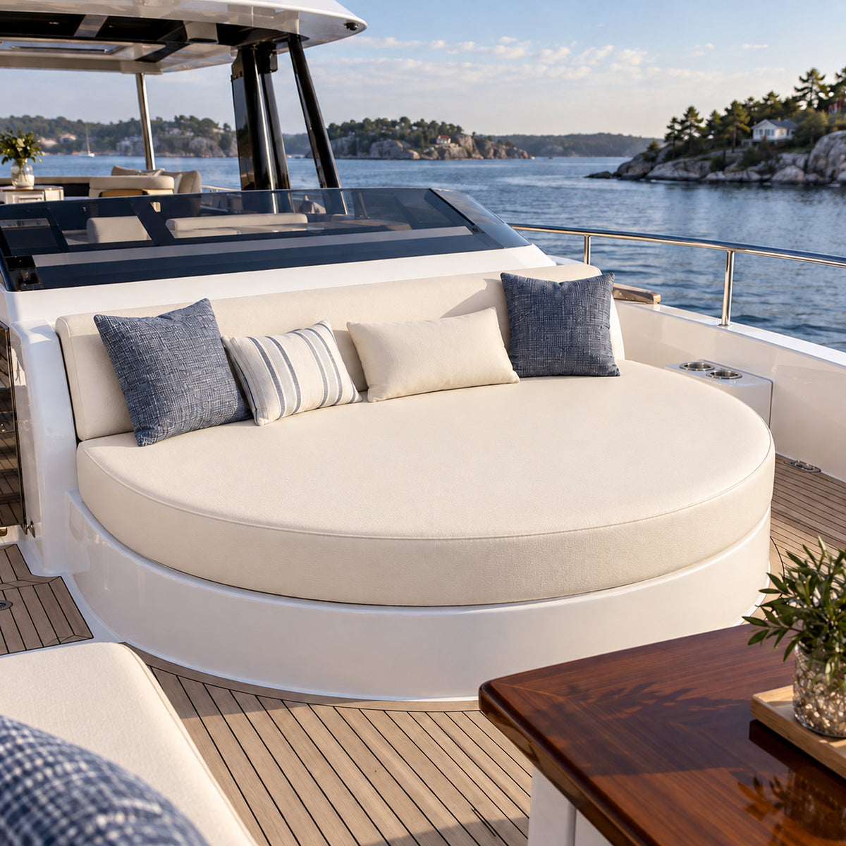 Custom D Shape Island Boat Cushion - view 3