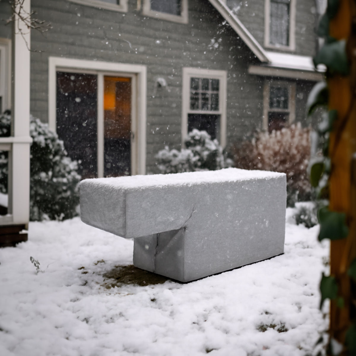Custom Firewood Rack with Kindling Holder Cover