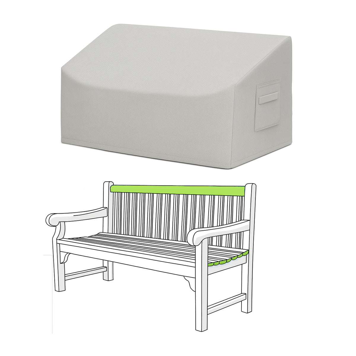 Custom Garden Bench Cover