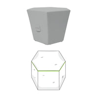 Custom Hexagonal Ottoman Cover