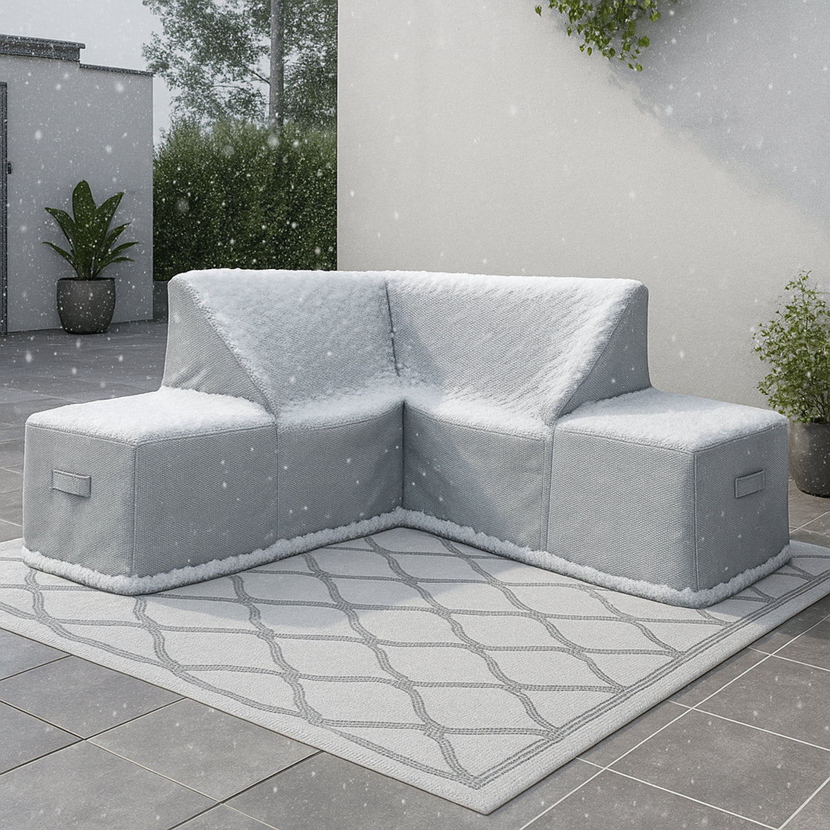 Custom L Shape Couch Covers - Style 2