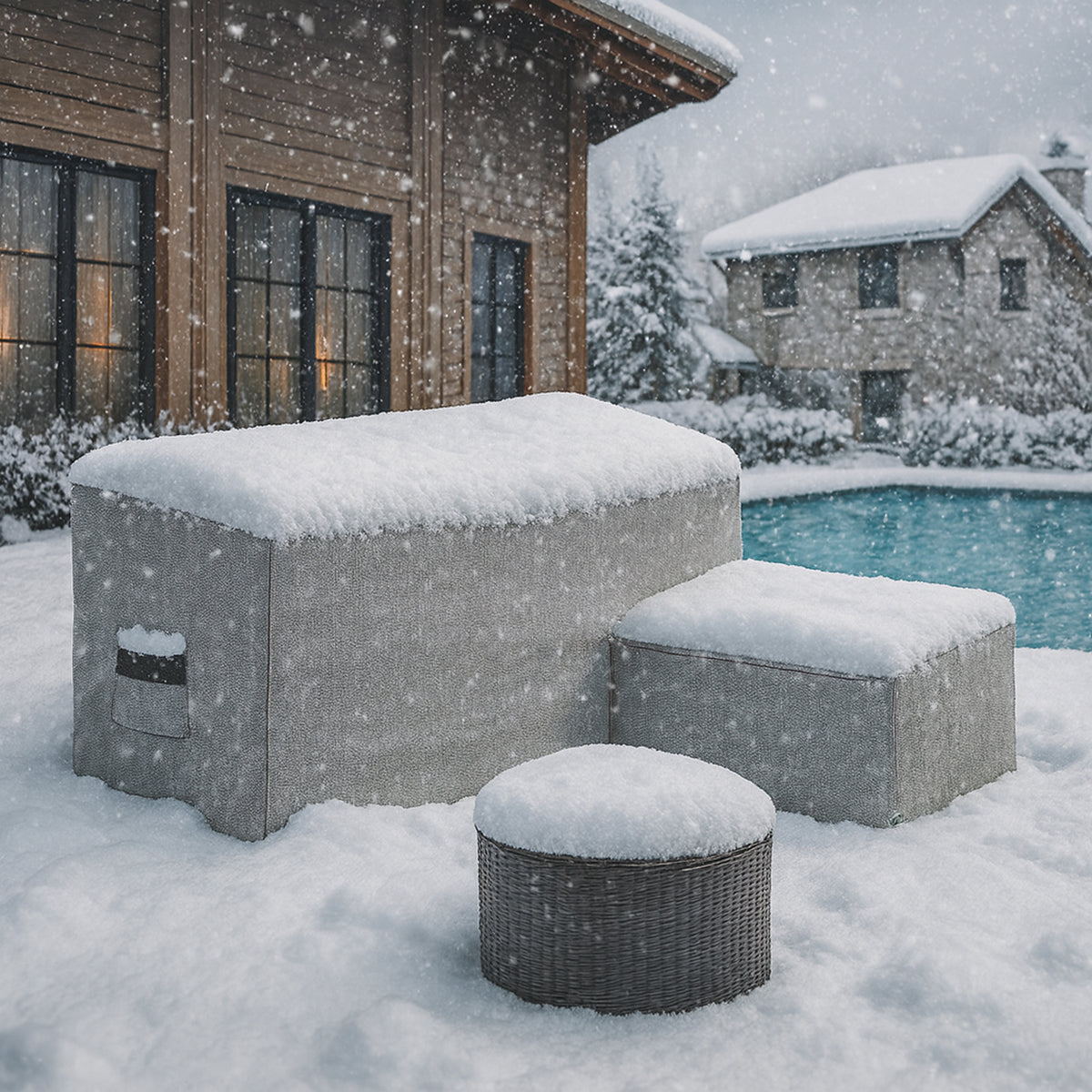 Custom L Shape Couch Covers - Style 6