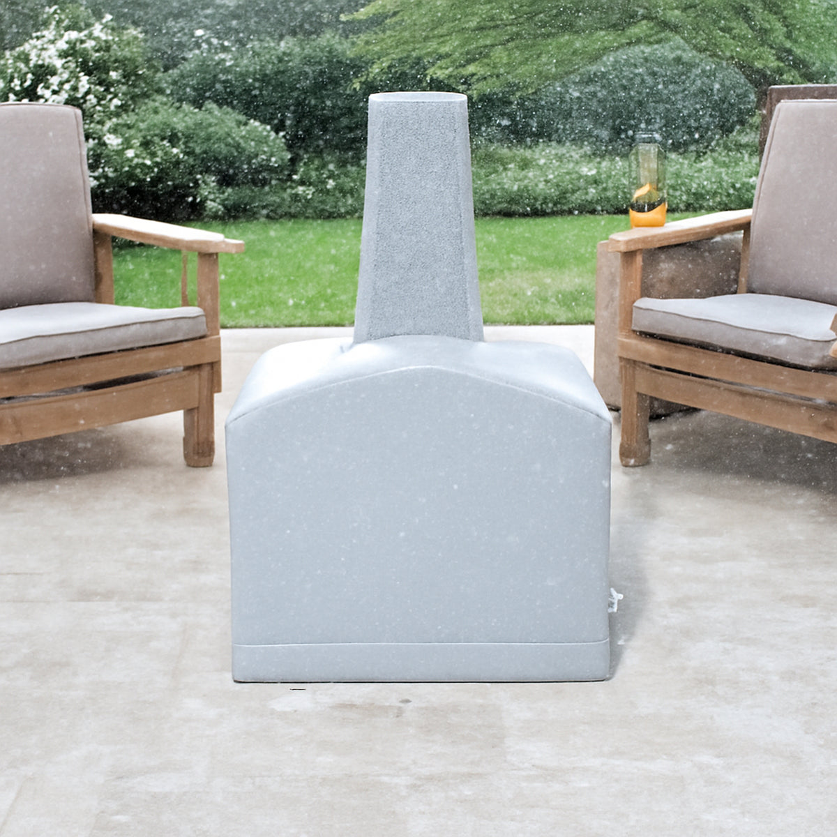 Custom Modern Geometric Chiminea Covers