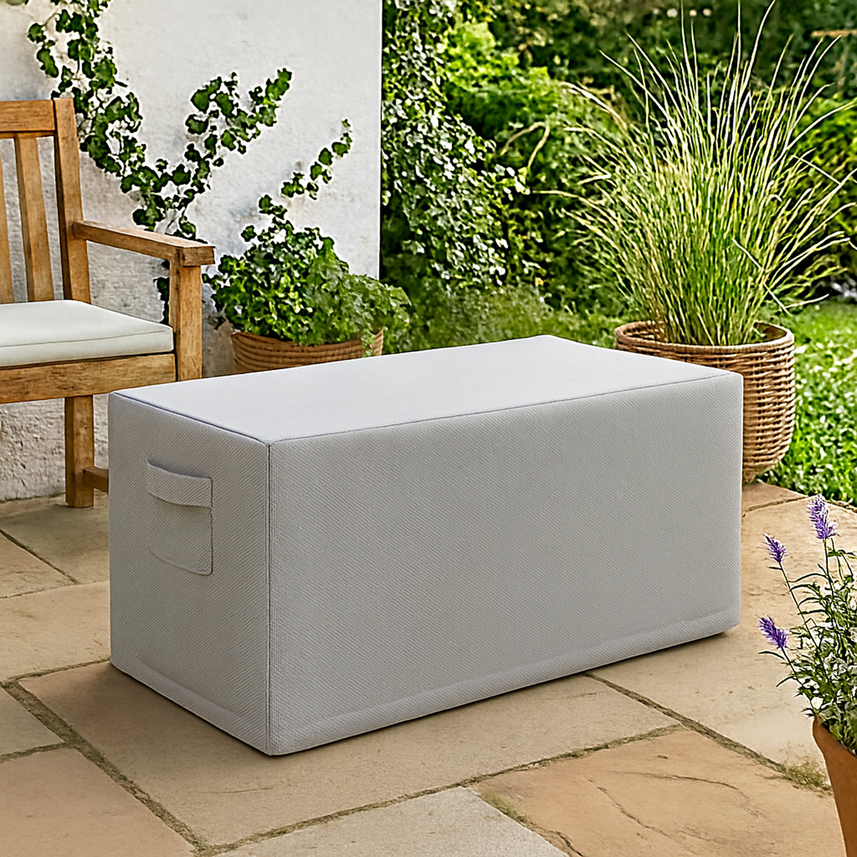 Custom Modern Storage Bench Cover