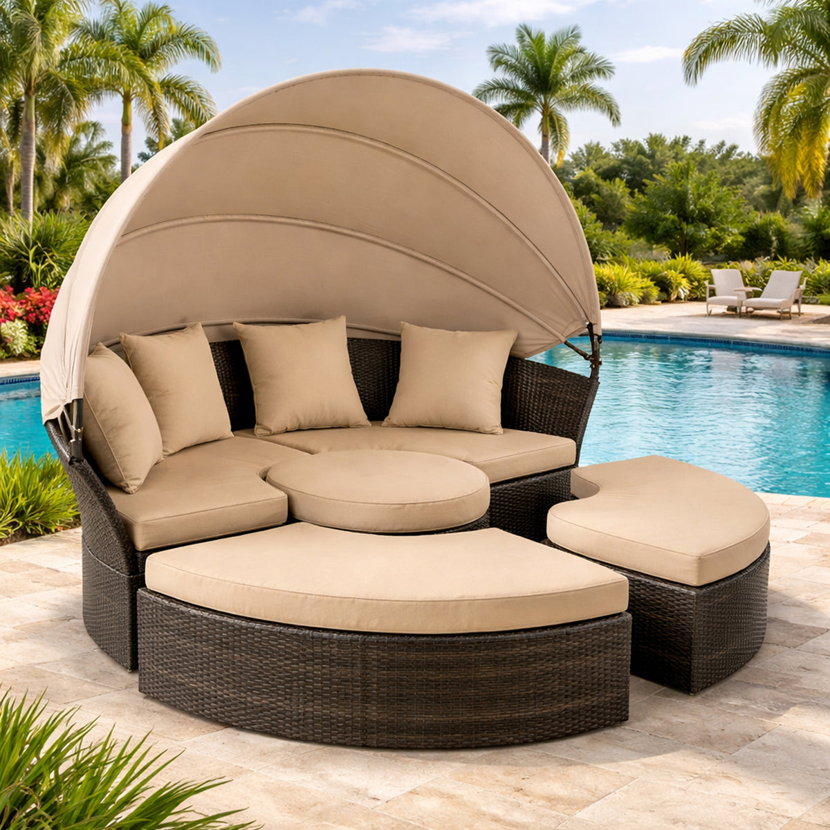 Custom Multipurpose Outdoor Daybed Cushion - view 3