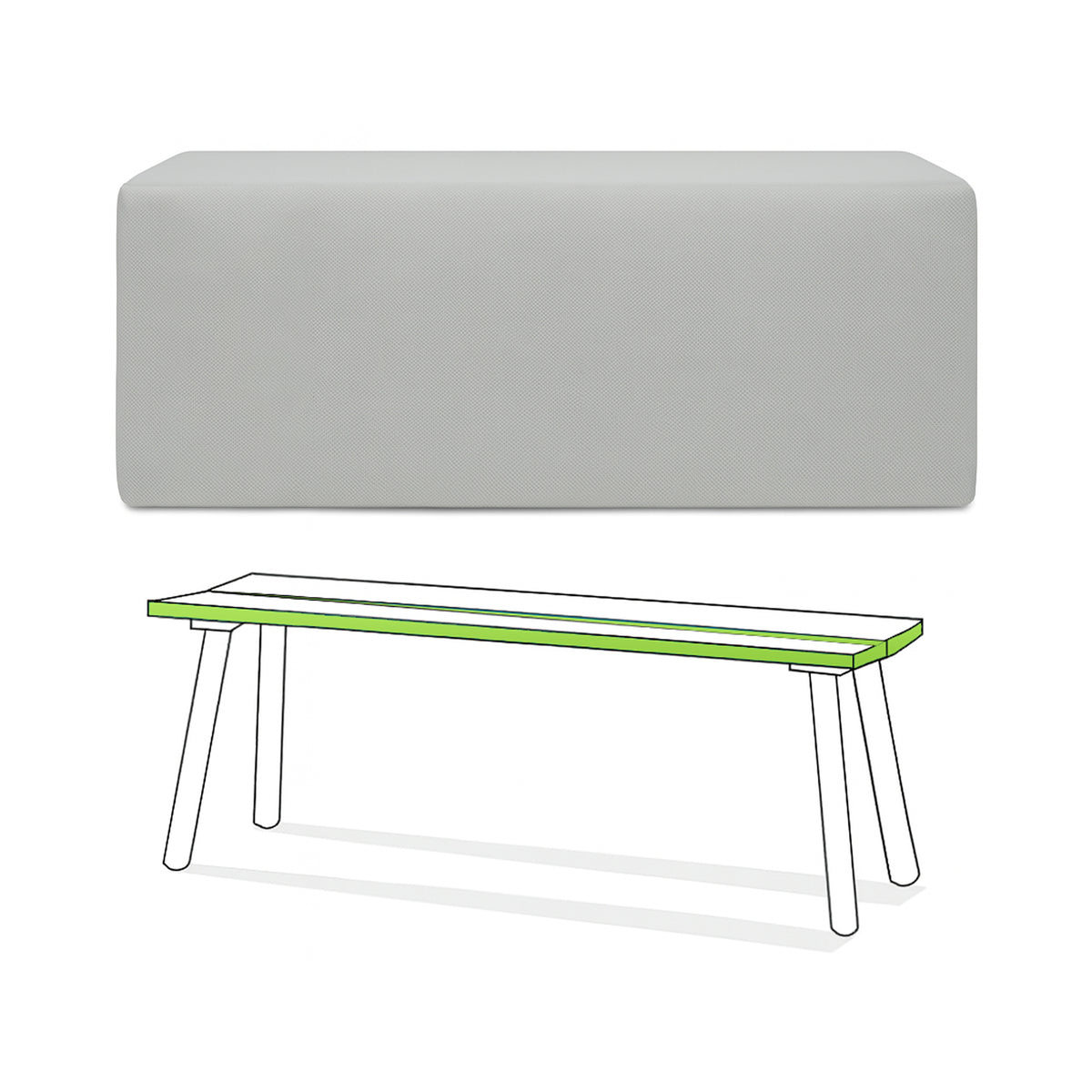 Custom Nelson Platform Bench Cover