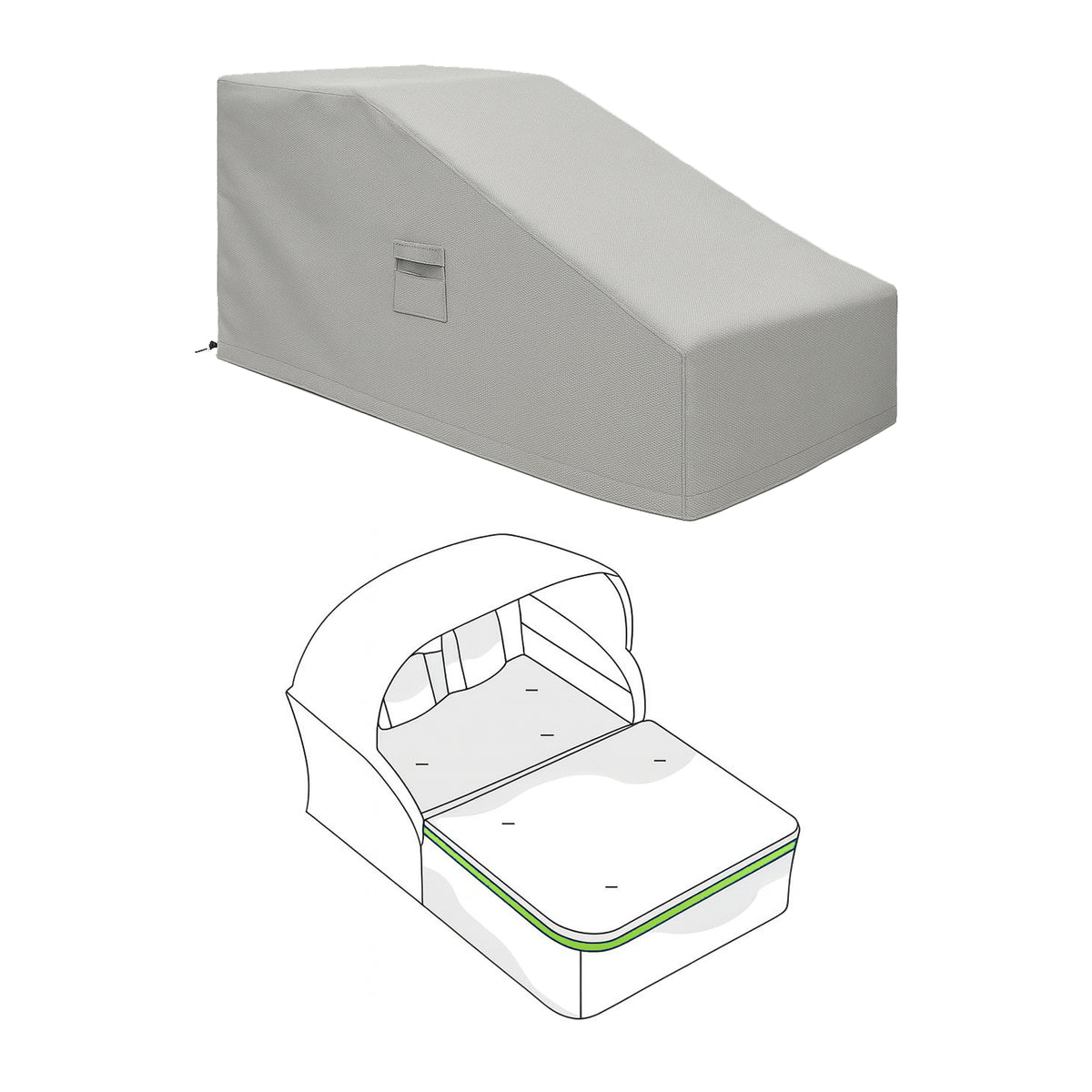 Custom Outdoor Canopied Daybed Cover