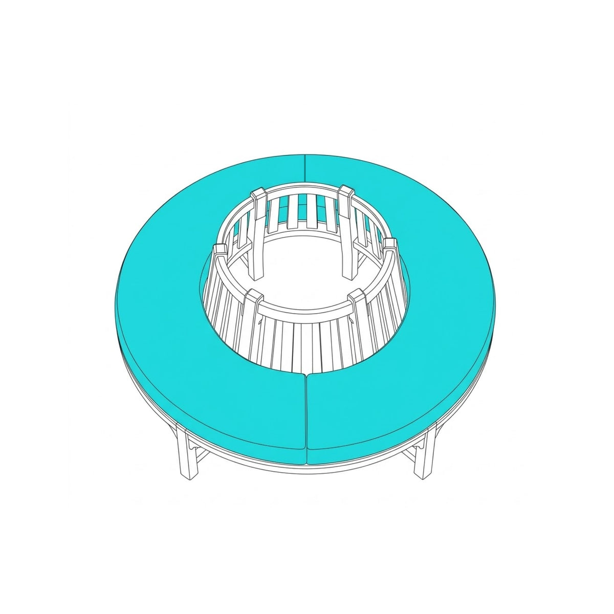 Custom Outdoor Circular Cushion Set - Image 1 | ZIPCushions
