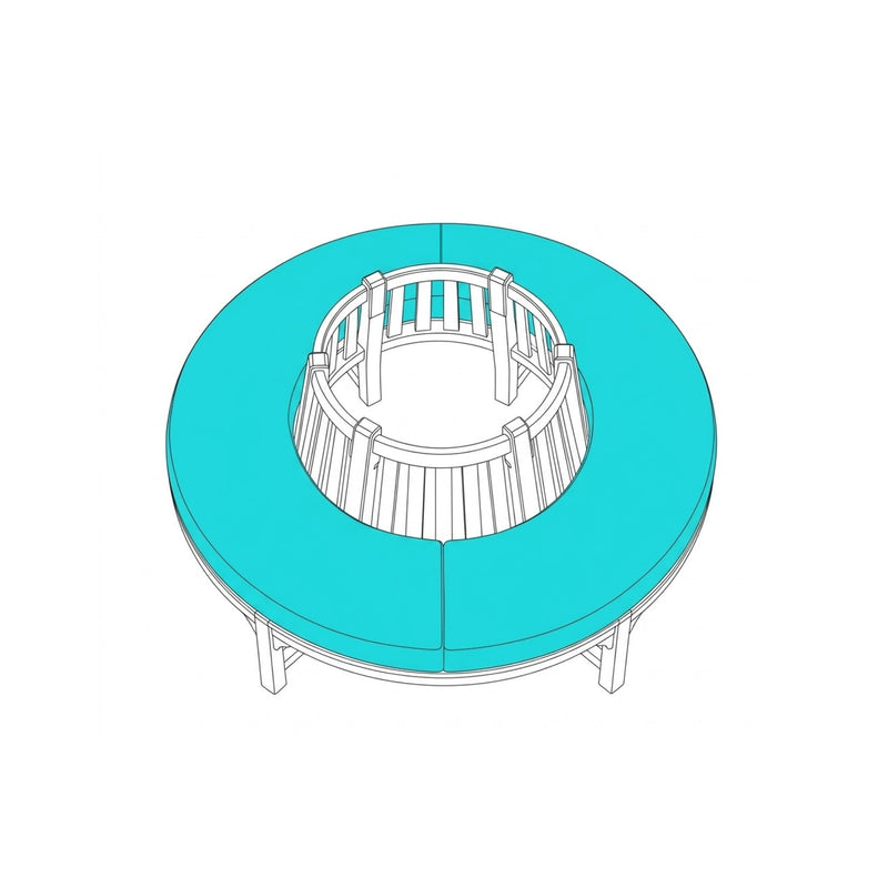 Custom Outdoor Circular Cushion Set