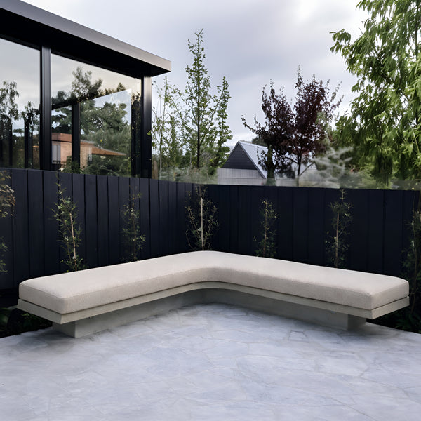 Custom Outdoor Curved L Shape Cushions - featured image